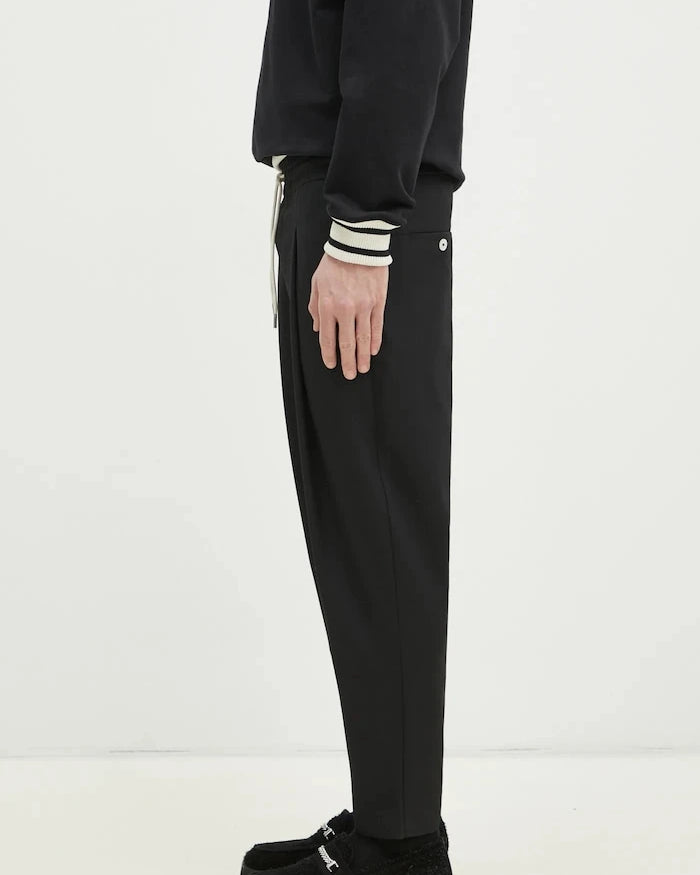 Yün Pantolon Drôle de Monsieur Le Pantalon Cropped
