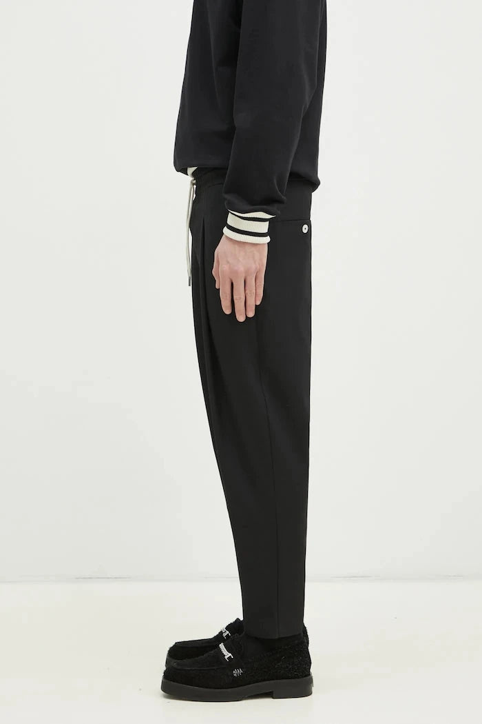 Yün Pantolon Drôle de Monsieur Le Pantalon Cropped