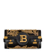 Balmain Black Leather B-Buzz 23 Clutch Bag