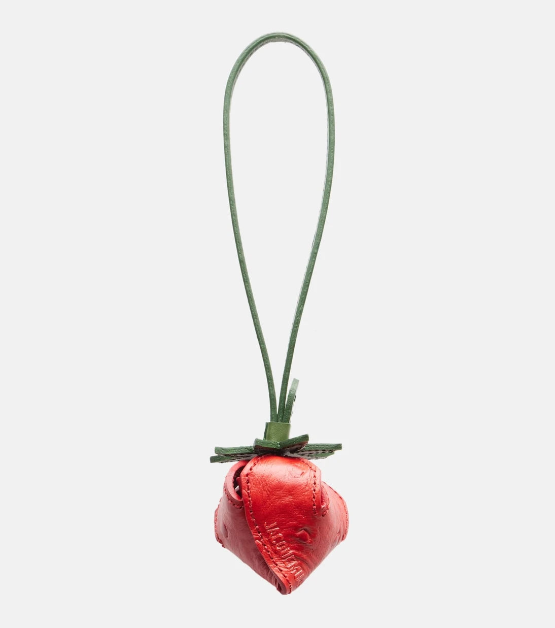 Jacquemus - La Fraise Small embossed leather bag charm