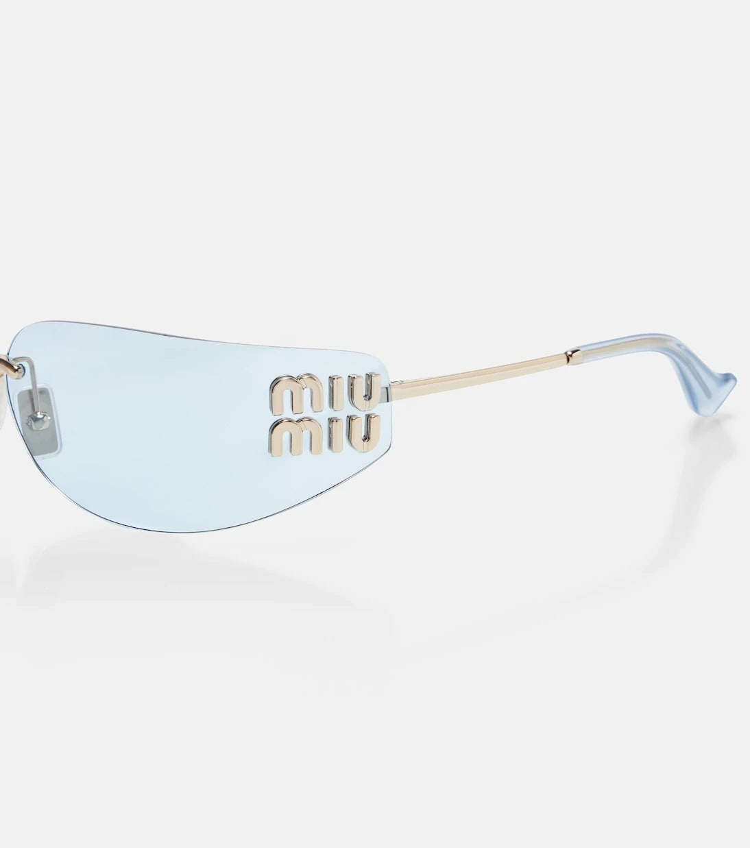 Miu Miu - Logo rectangular sunglasses
