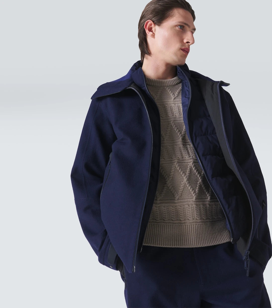 Zegna - Aran wool sweater