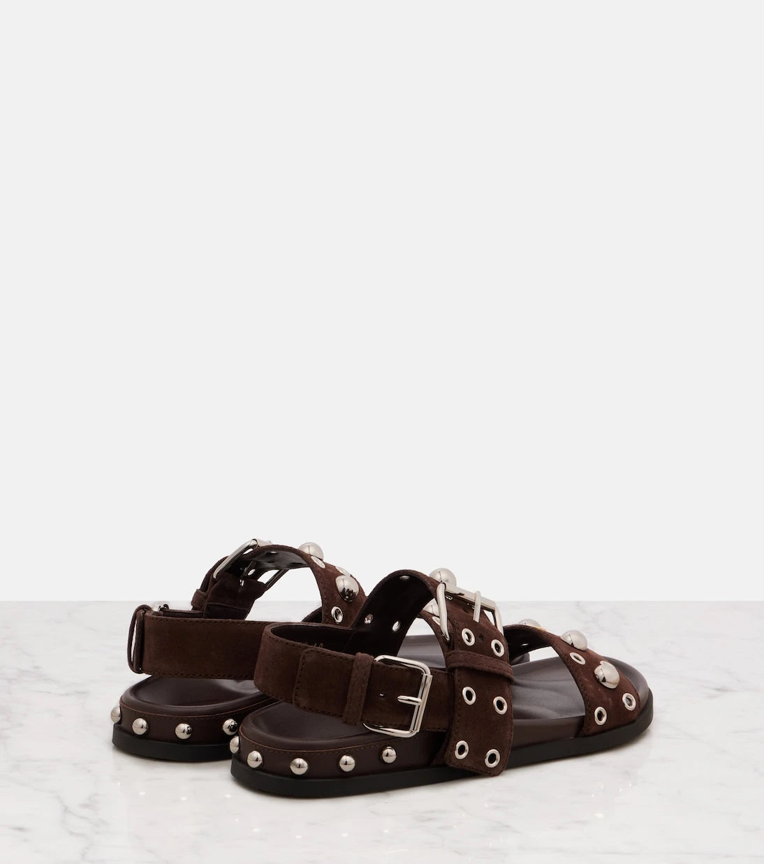 Valentino Garavani - Nellcôte studded suede sandals