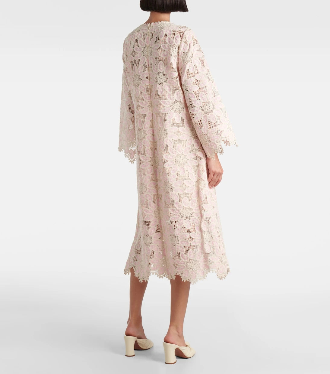 Zimmermann - Ottie scalloped lace midi dress