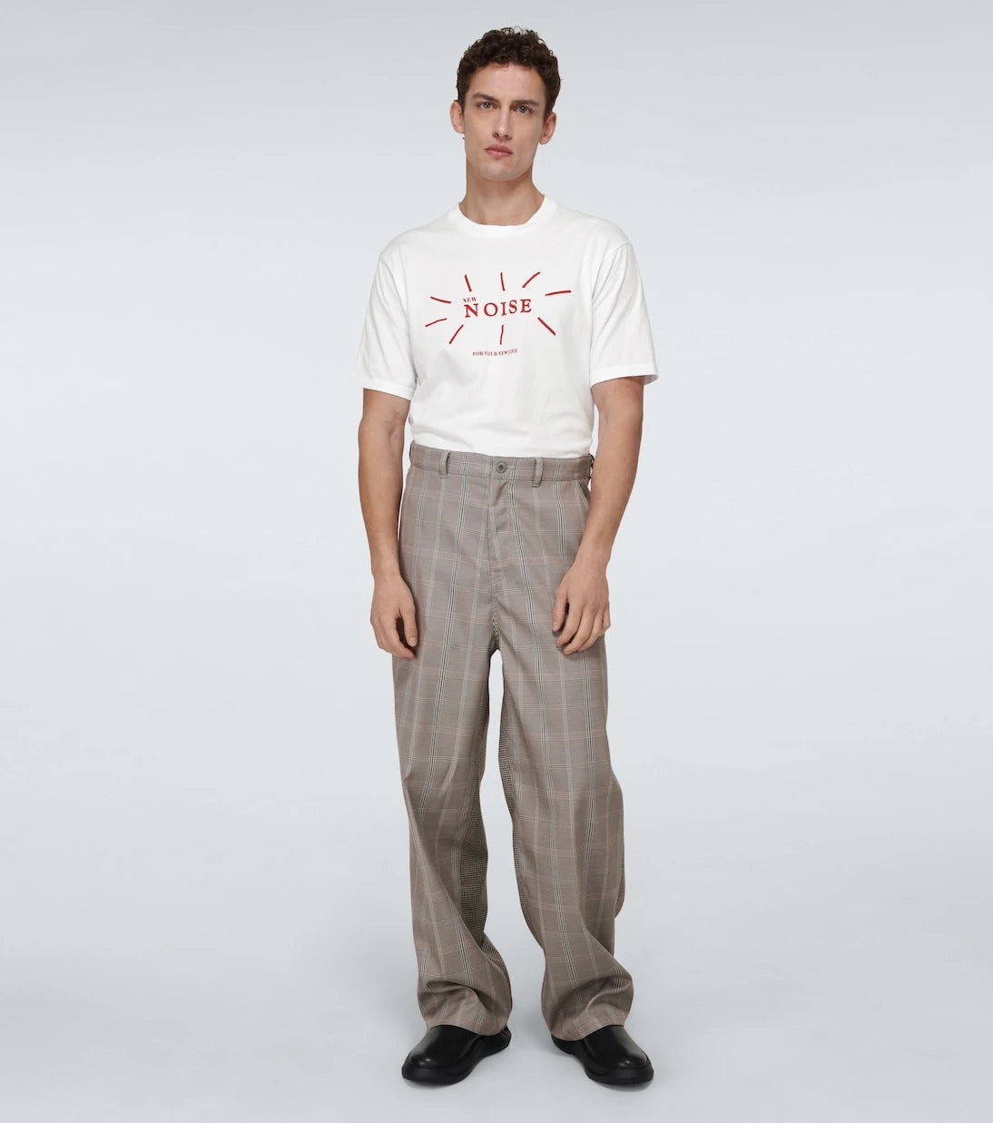 Undercover - Checked wide-leg pants