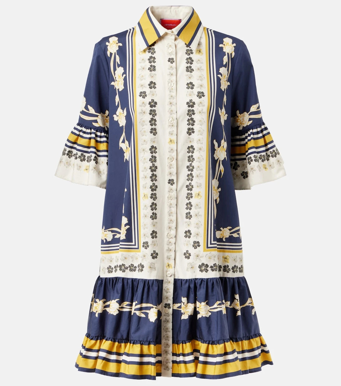 La DoubleJ - Choux printed cotton poplin shirt dress
