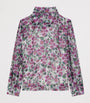 Dolce & Gabbana Kids Silk Crepe Violet Print Shirt (8-13 Years)