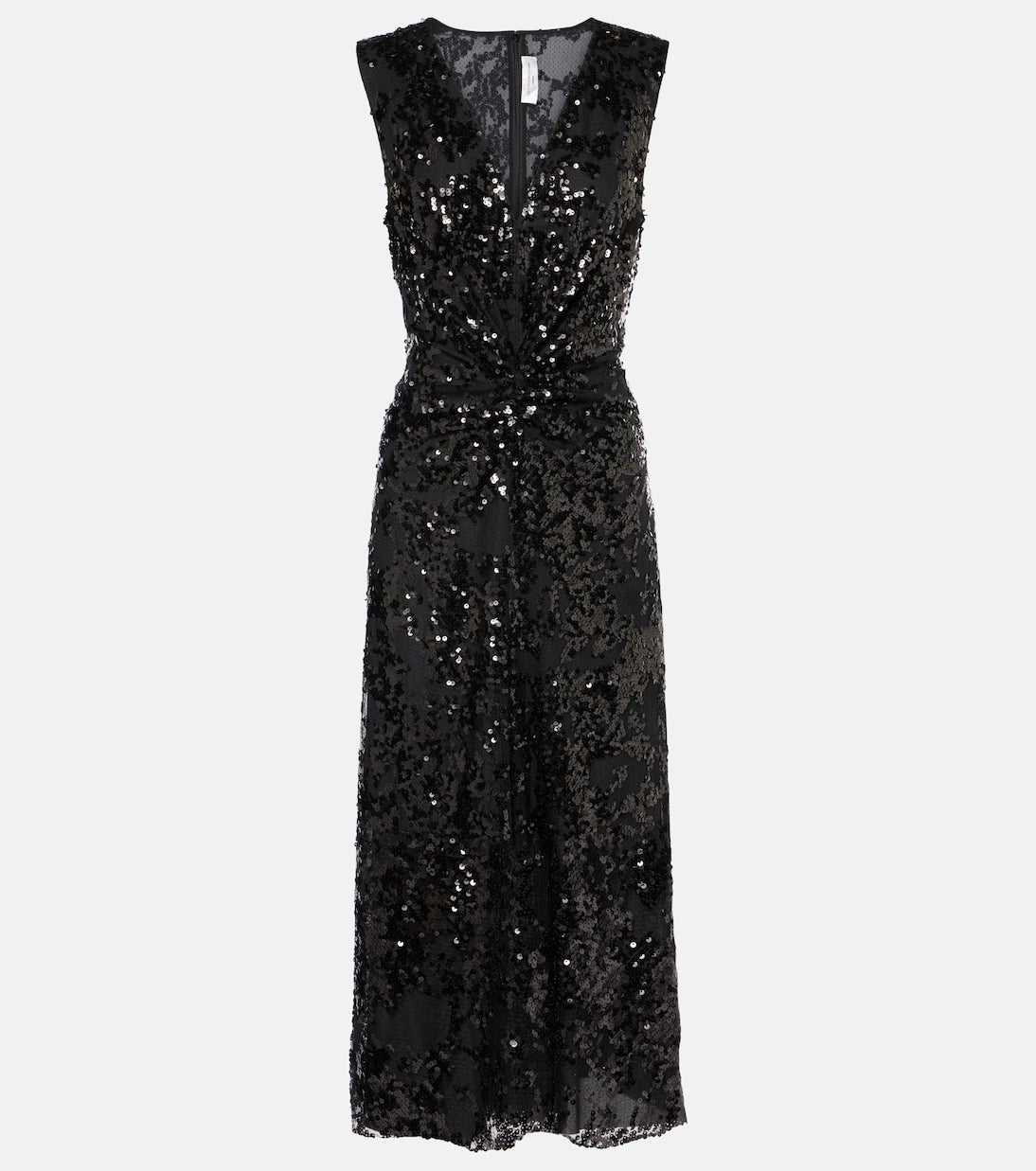 Victoria Beckham - Sequined gathered midi dress