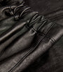 Joseph Black Leather Stretch Leggings