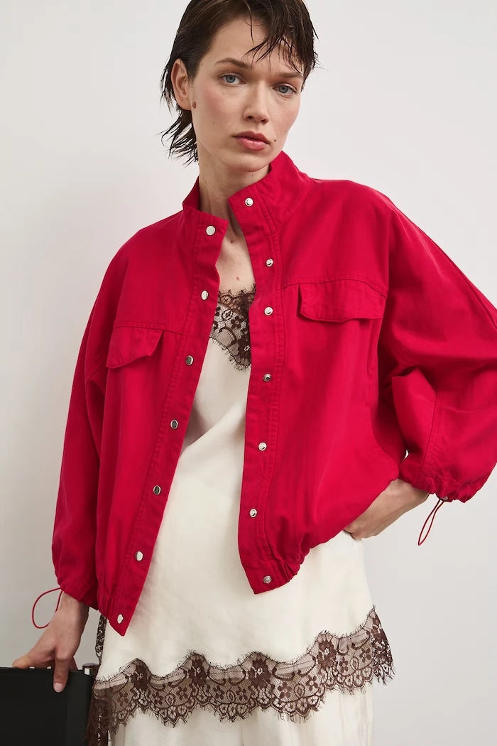 Medicine lyocell kadın oversized ceket