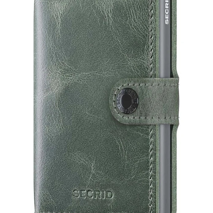 Кожен портфейл Secrid Miniwallet Vintage Sage