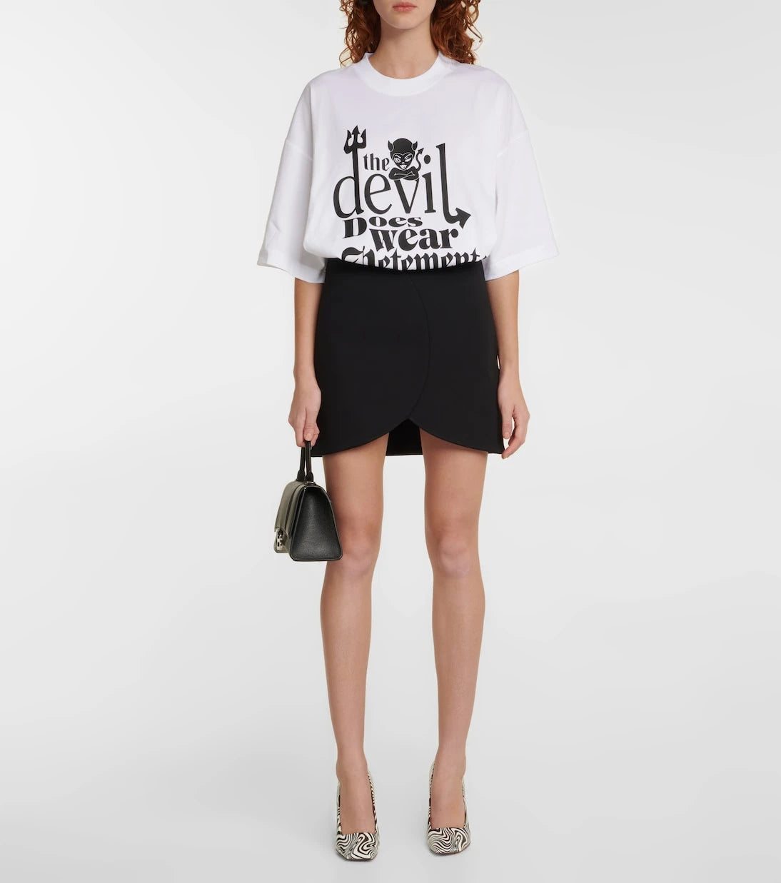 Vetements - Boomerang zebra-print leather pumps