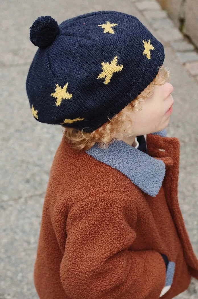 Детска барета с вълна Konges Sløjd BELOU KNIT BERET