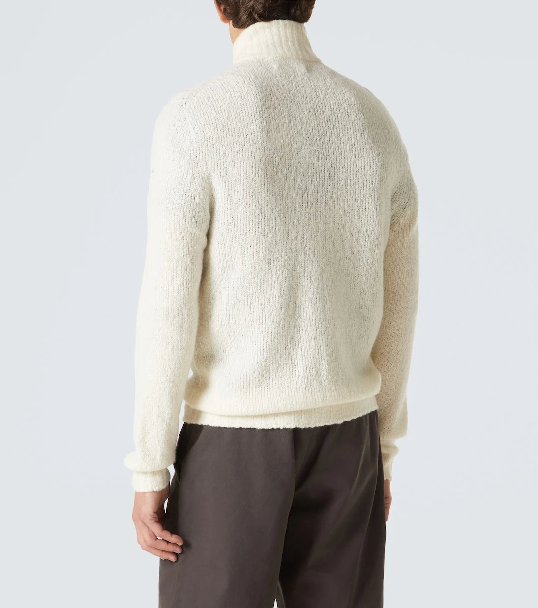 Thom Sweeney - Wool and cashmere-blend zip-up sweater