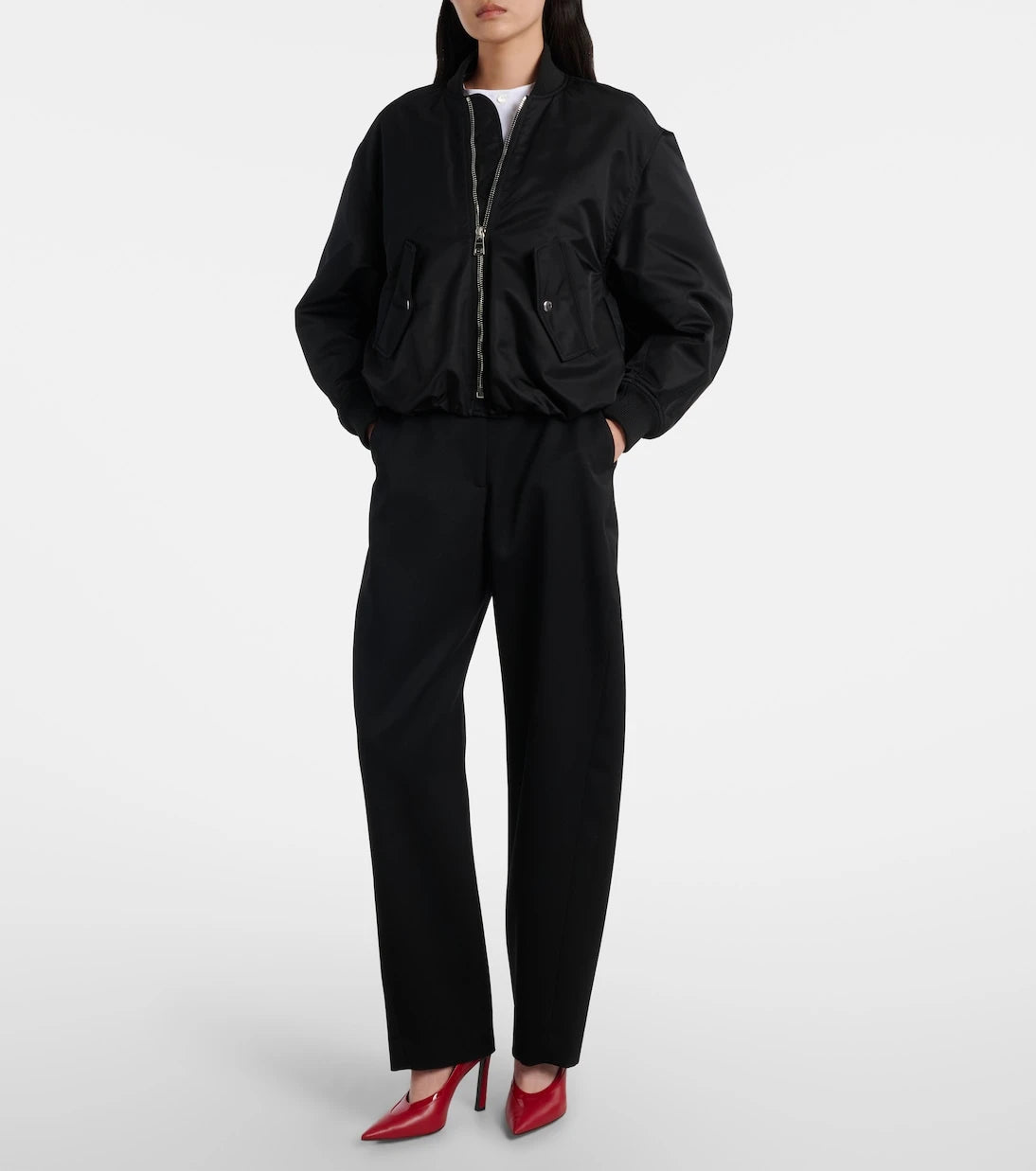 Givenchy - Cropped bomber jacket