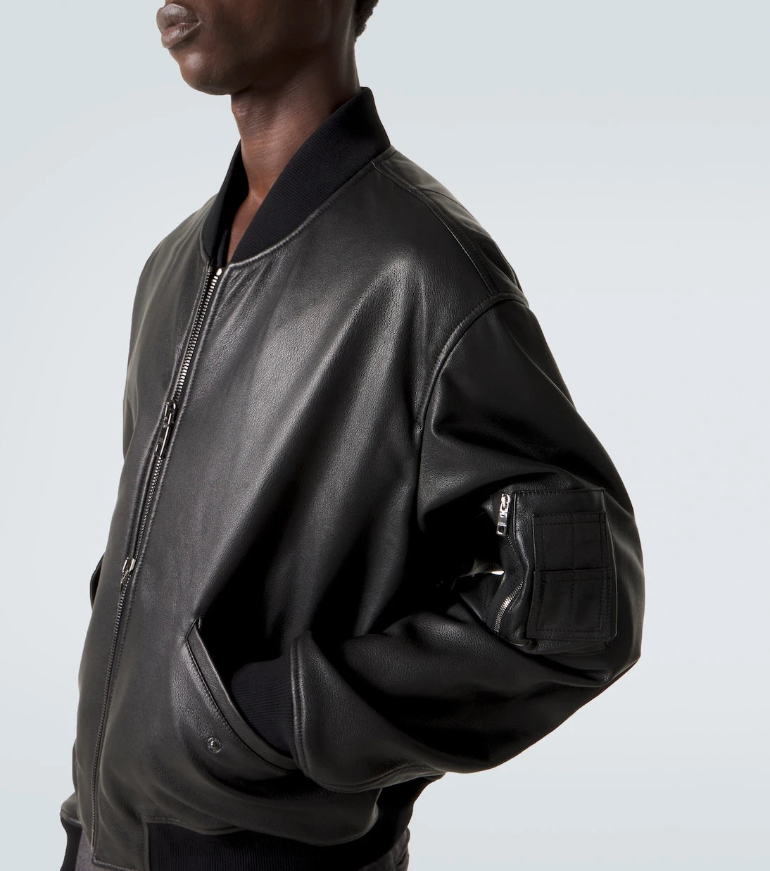 Dolce&Gabbana - Leather bomber jacket