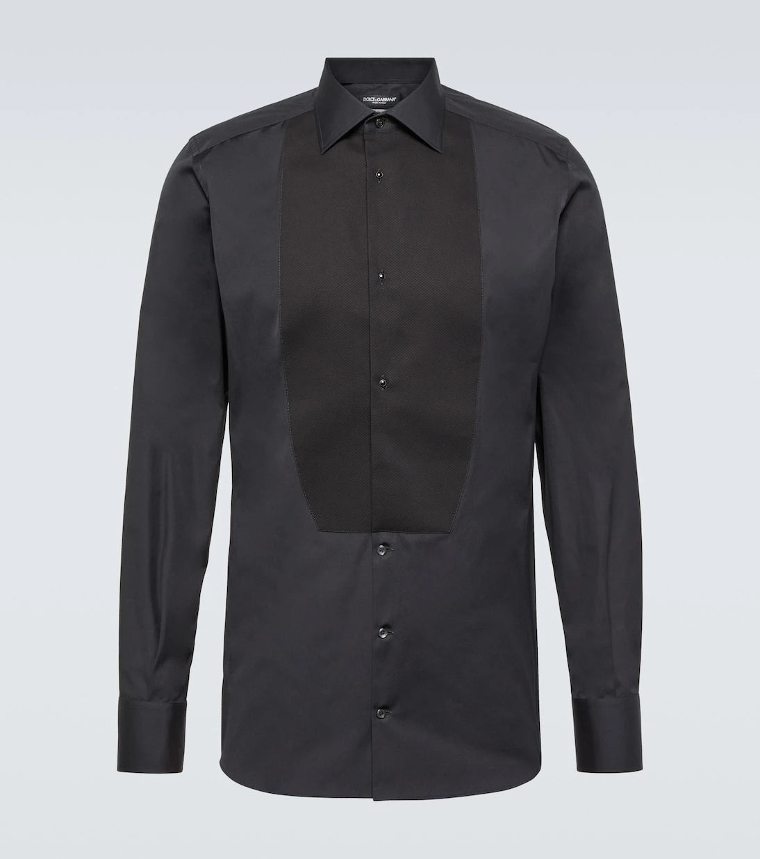 Dolce&Gabbana - Plastron cotton shirt