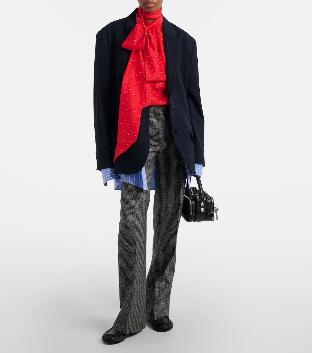 Acne Studios - Pekko houndstooth wool wide-leg pants