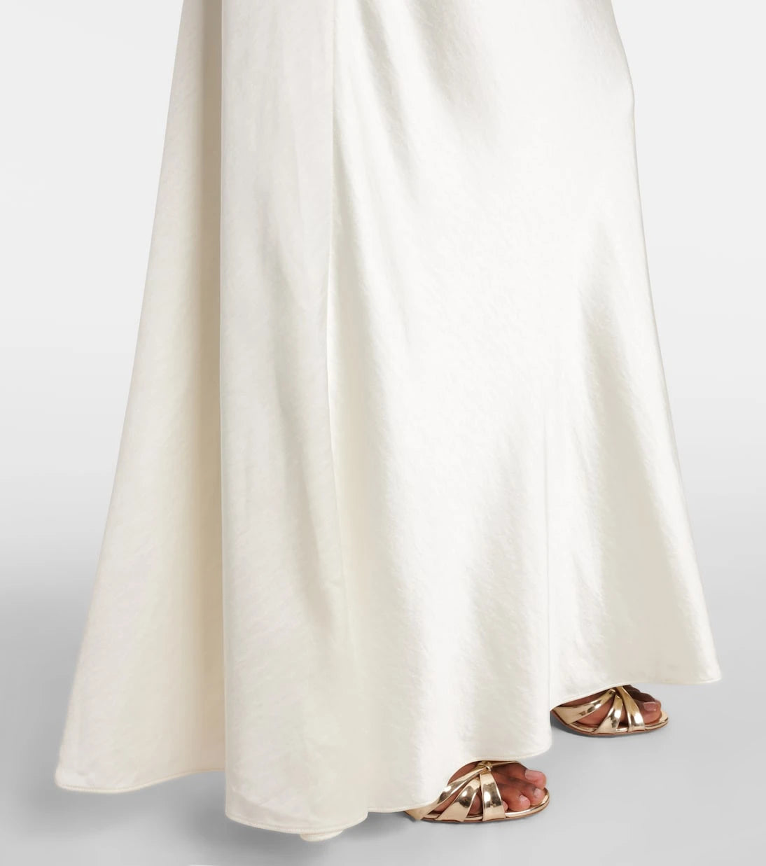 Self-Portrait - Belted taffeta maxi dress