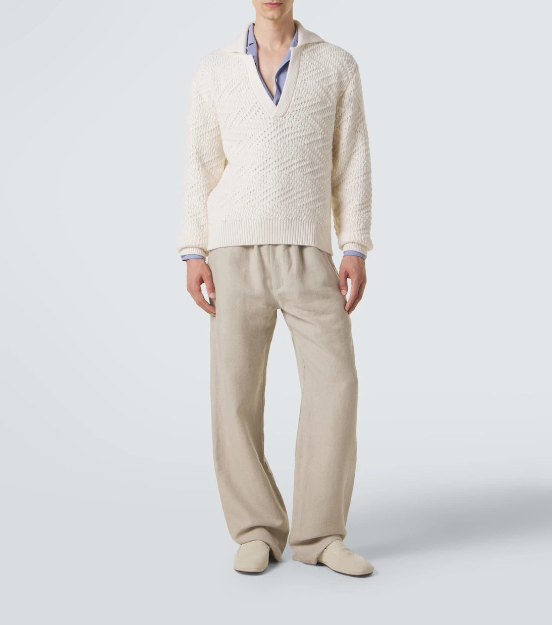 Missoni - Zigzag wool-blend polo sweater