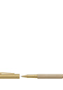 Gold-Trim Hornbeam Wood Bloom Rollerball Pen