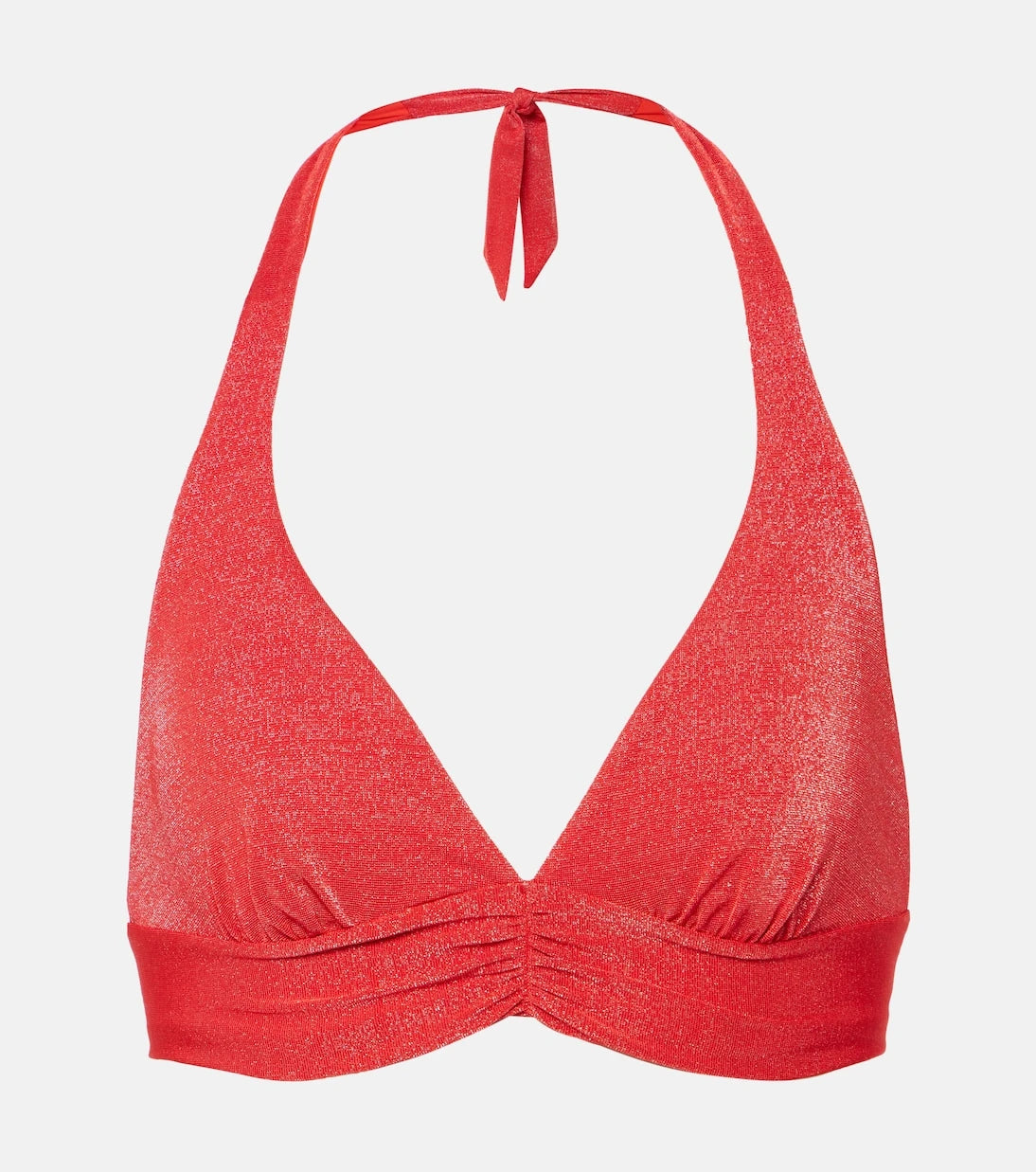 Max Mara - Halterneck Lurex® bikini top
