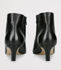 The Row Black Carla Leather Ankle Boots 45