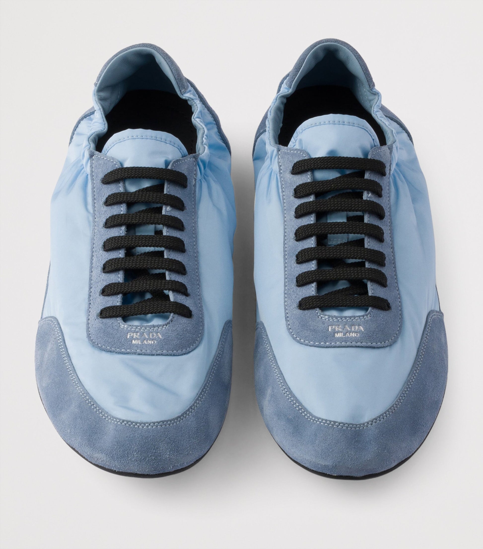 Prada Suede and Re-Nylon Collapse Sneakers