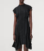 AllSaints Black Asymmetric Fleur Dress