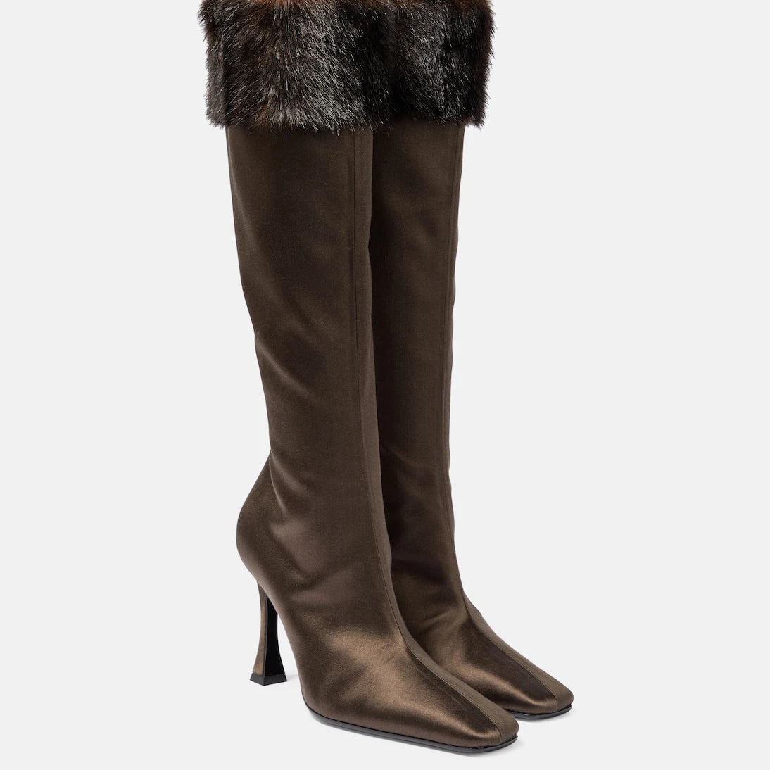 Magda Butrym - Faux satin knee-high boots