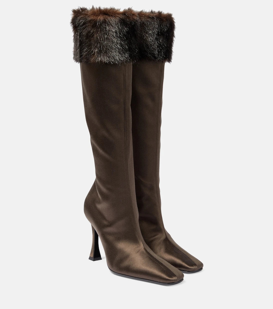 Magda Butrym - Faux satin knee-high boots