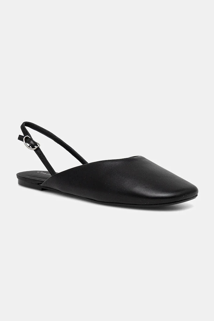 Calvin Klein OBLIQUE BALLERINA SLINGBACK LTH Deri Balerin Ayakkabı