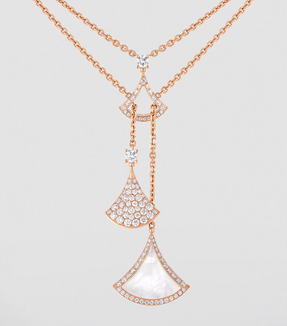 Rose Gold, Mother-of-Pearl and Diamond Divas' Dream Necklace