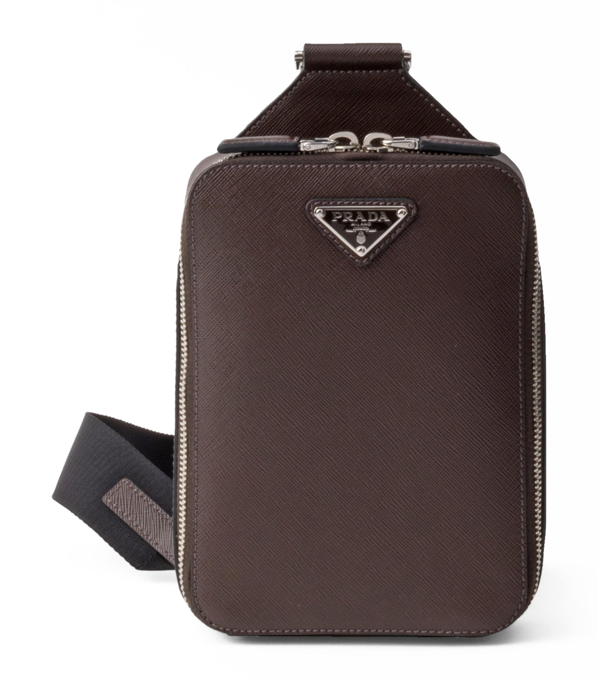 Prada Saffiano Leather Brique Cross-Body Bag