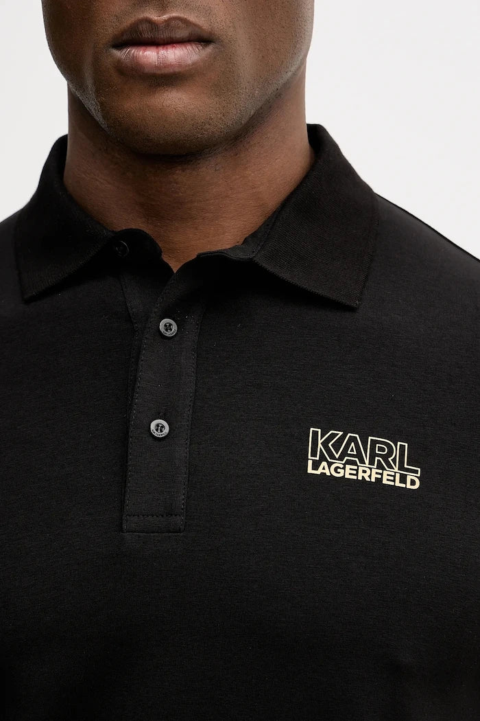 Тениска с яка Karl Lagerfeld
