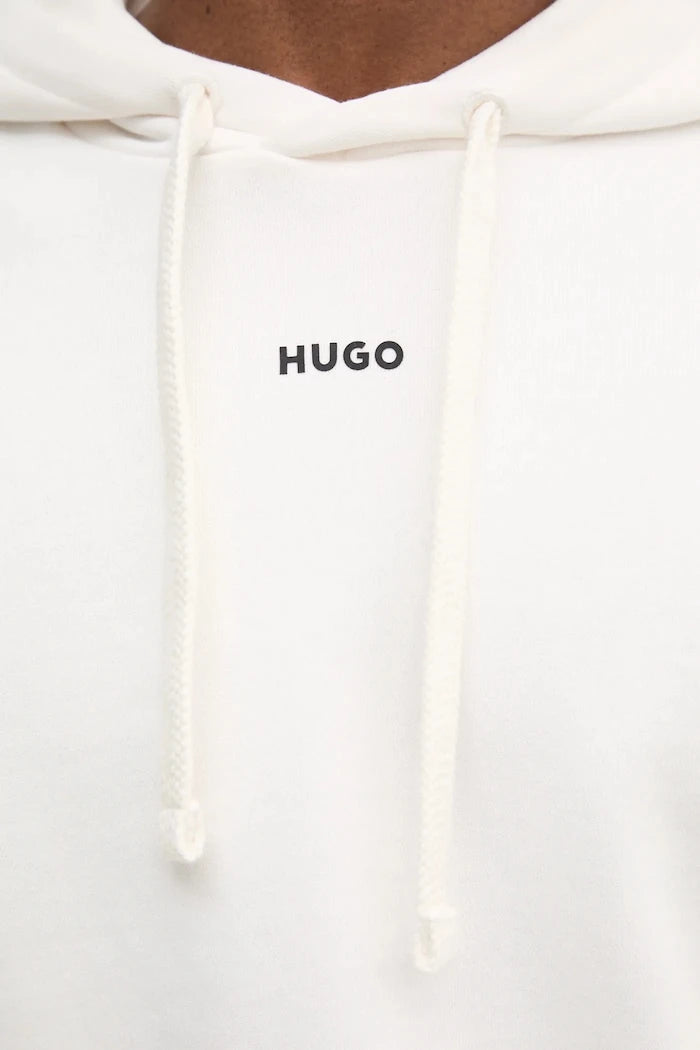 HUGO kapüşonlu erkek pamuklu sweatshirt Dapo