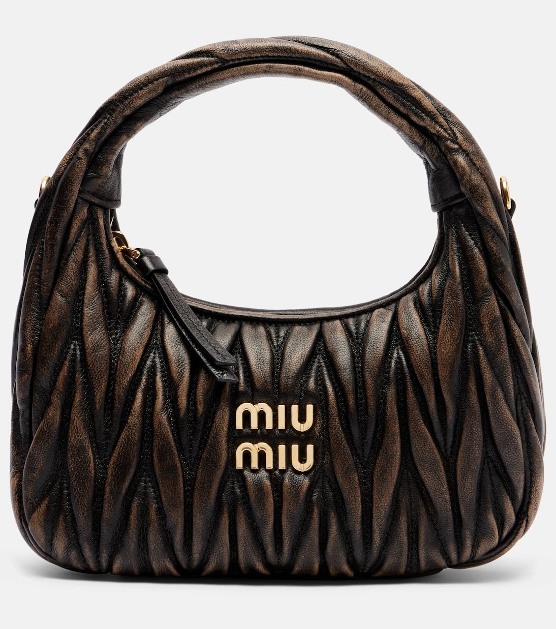 Miu Miu - Wander Small matelassé leather tote bag