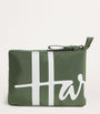 Green Logo Pocket Shopper Bag