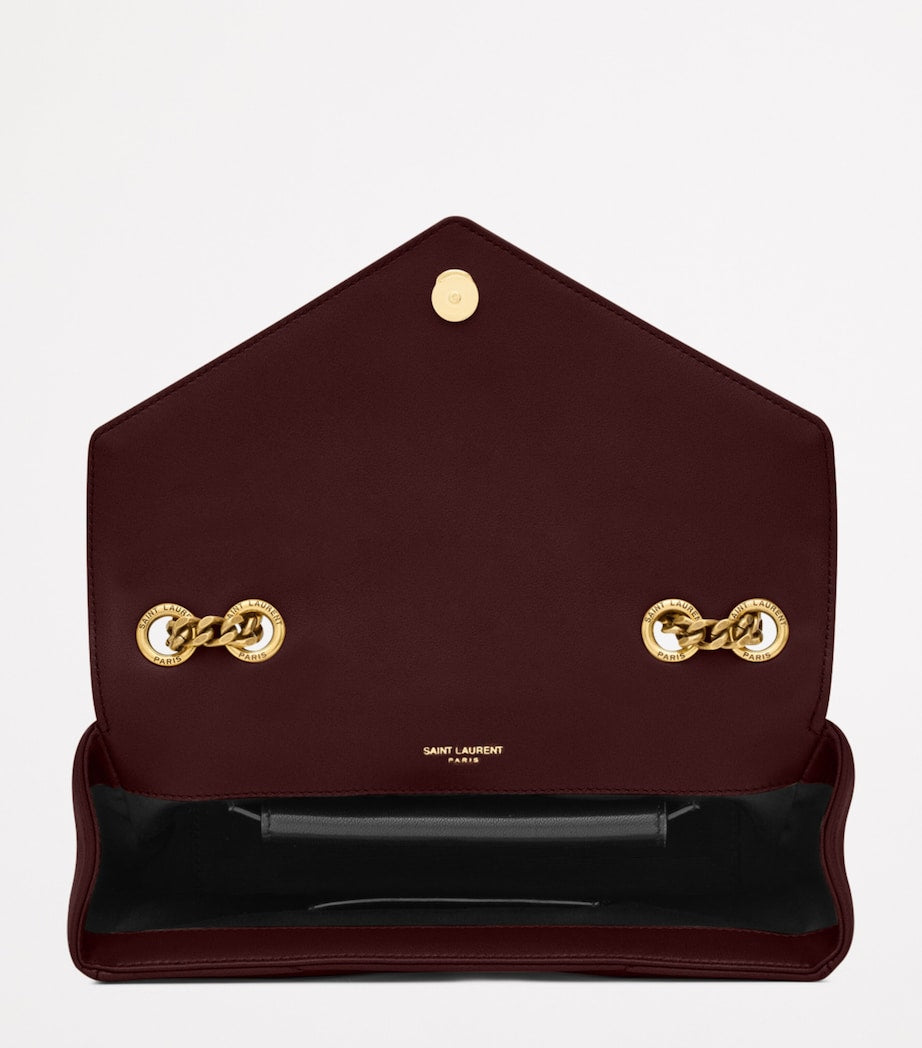 Saint Laurent Burgundy Small Loulou Shoulder Bag