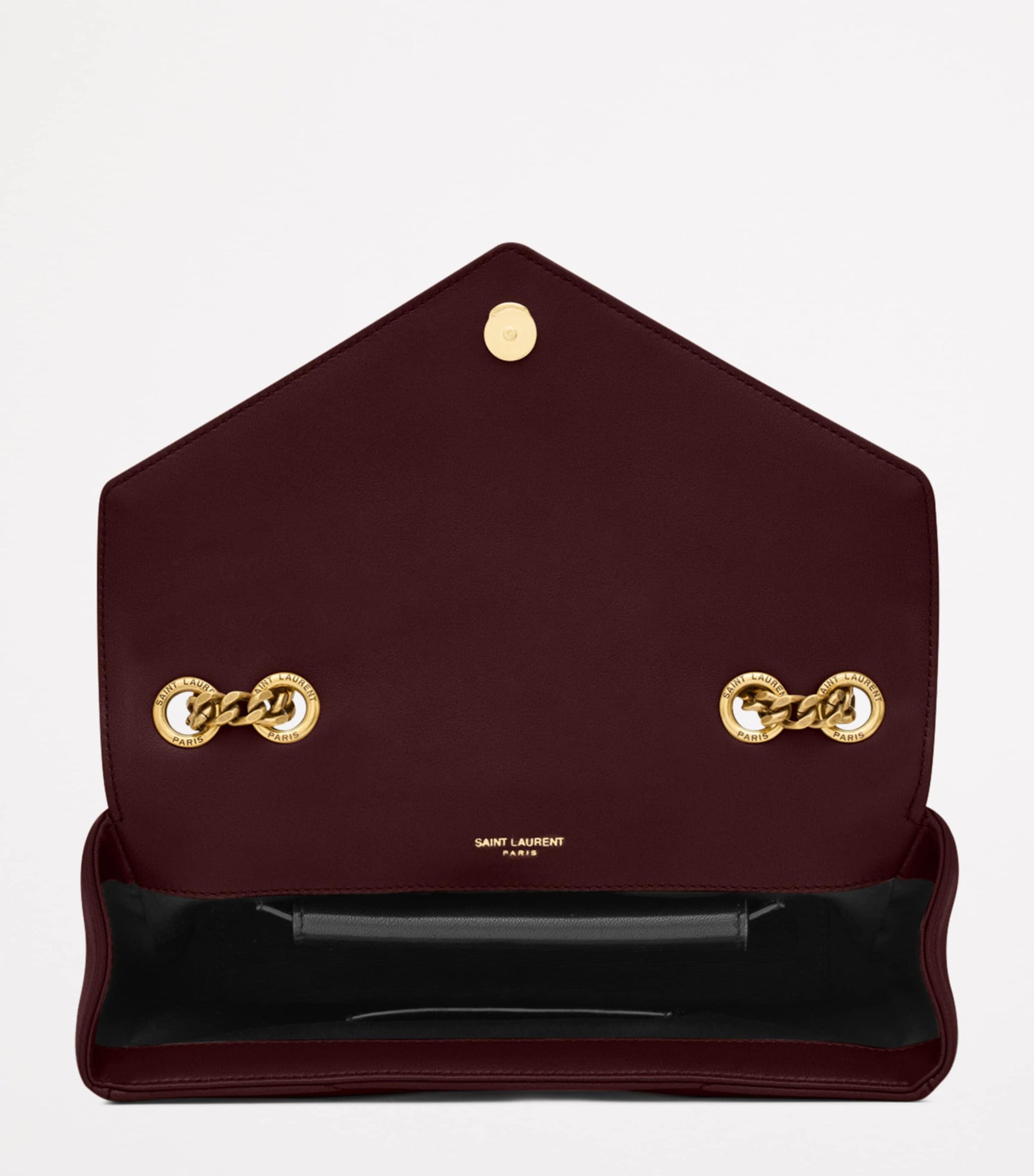 Saint Laurent Burgundy Small Loulou Shoulder Bag