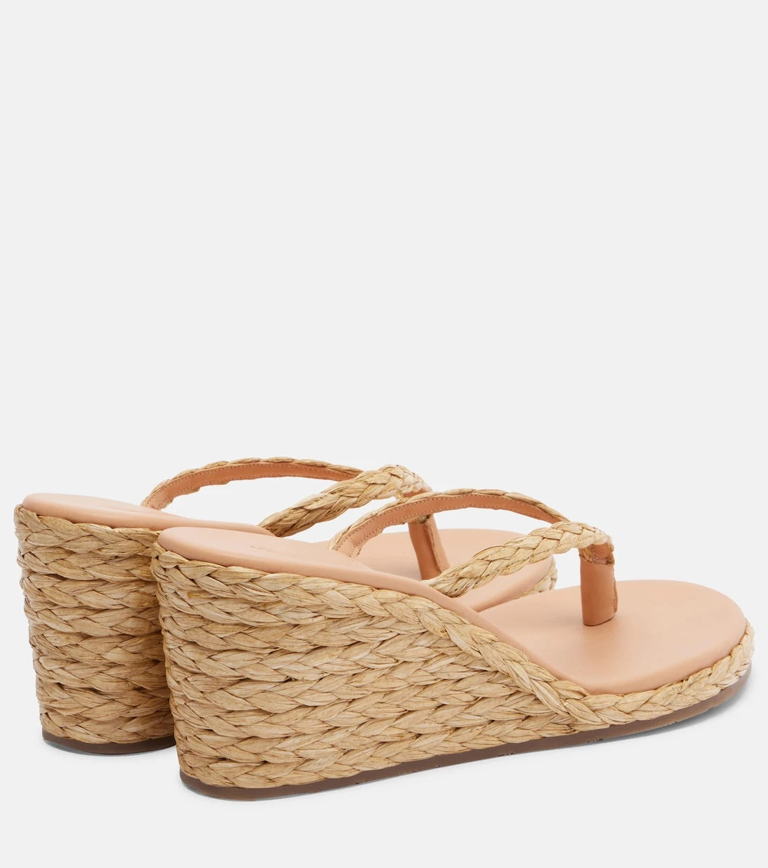 Ancient Greek Sandals - Etheria raffia wedge thong sandals