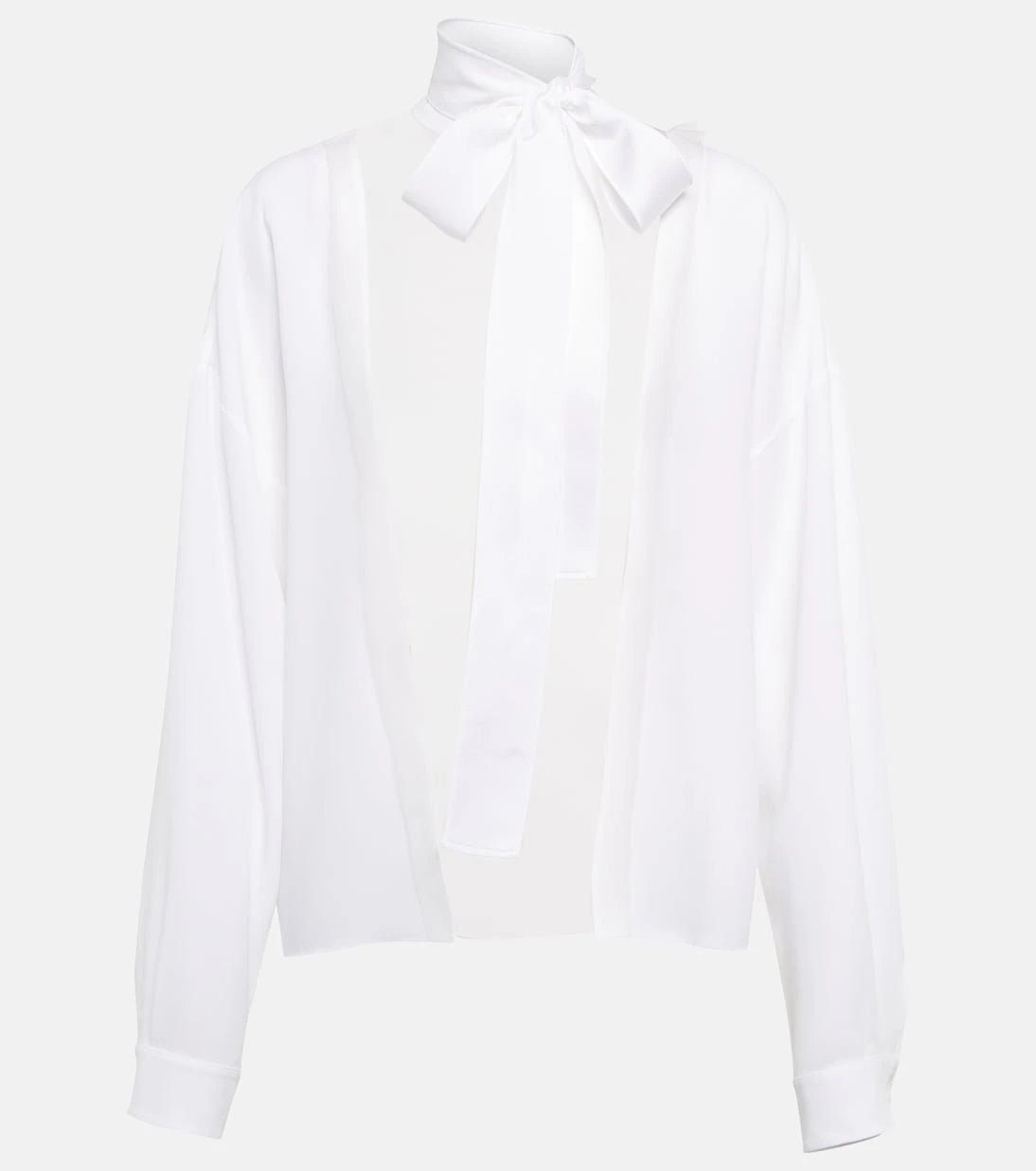 Miu Miu - Sablé tie-neck blouse