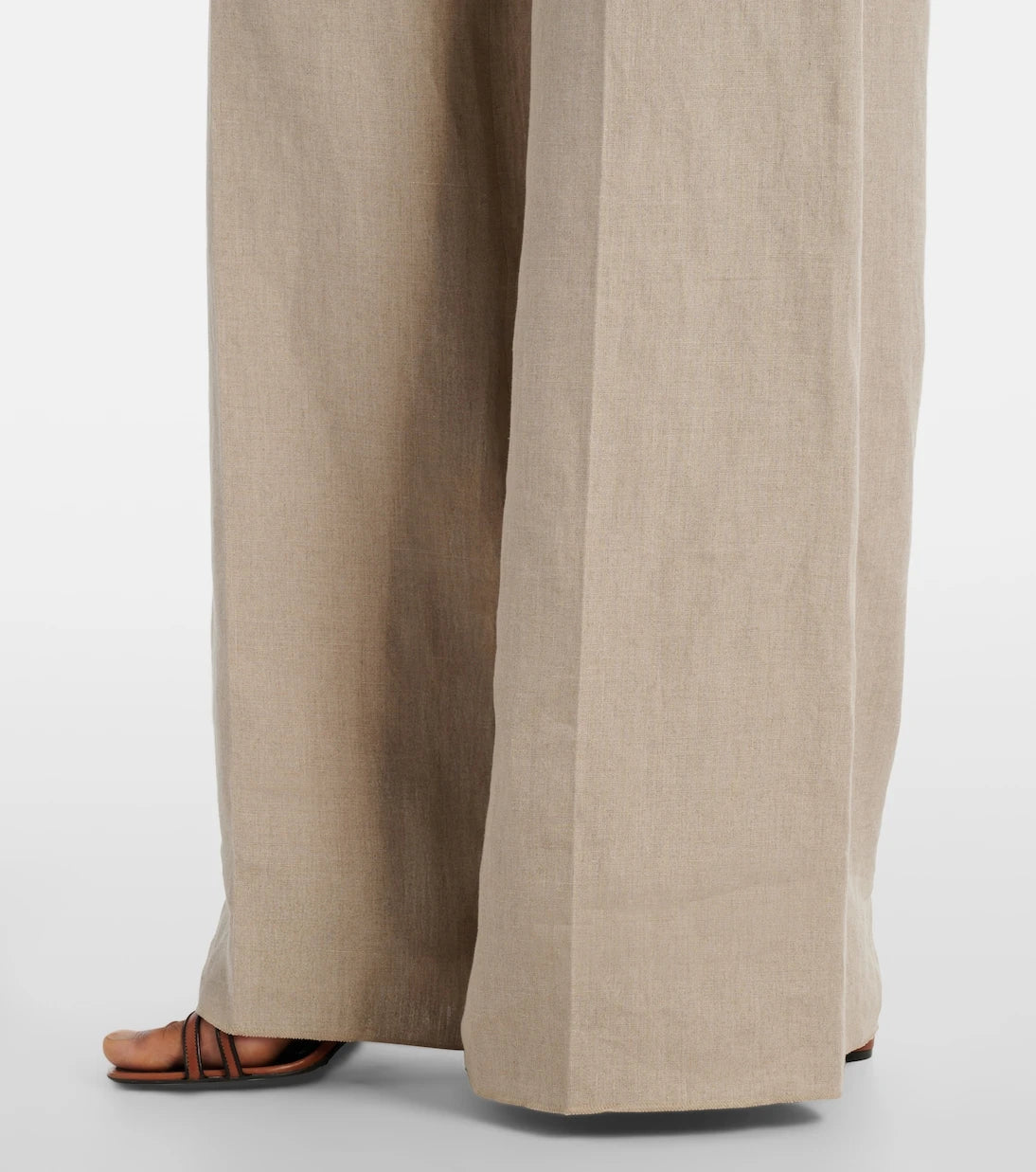 Max Mara - Sequoia high-rise linen wide-leg pants