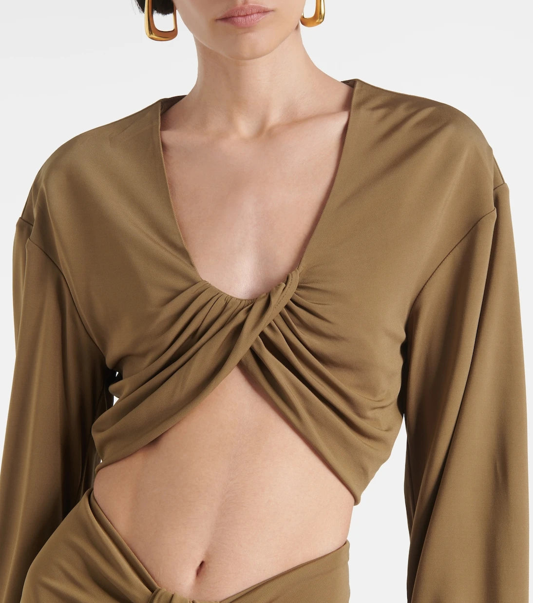 Christopher Esber - Vivenda jersey crop top