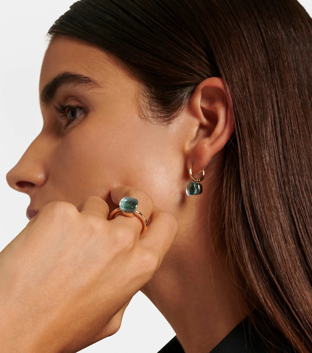 Pomellato - Nudo 18kt gold ring with topaz