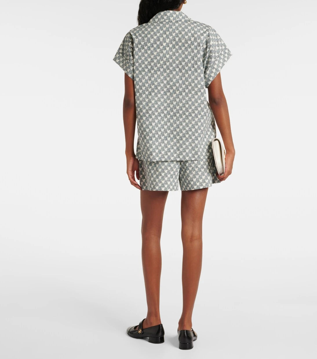 Tory Burch - قميص بوبلين قطني مطبوع