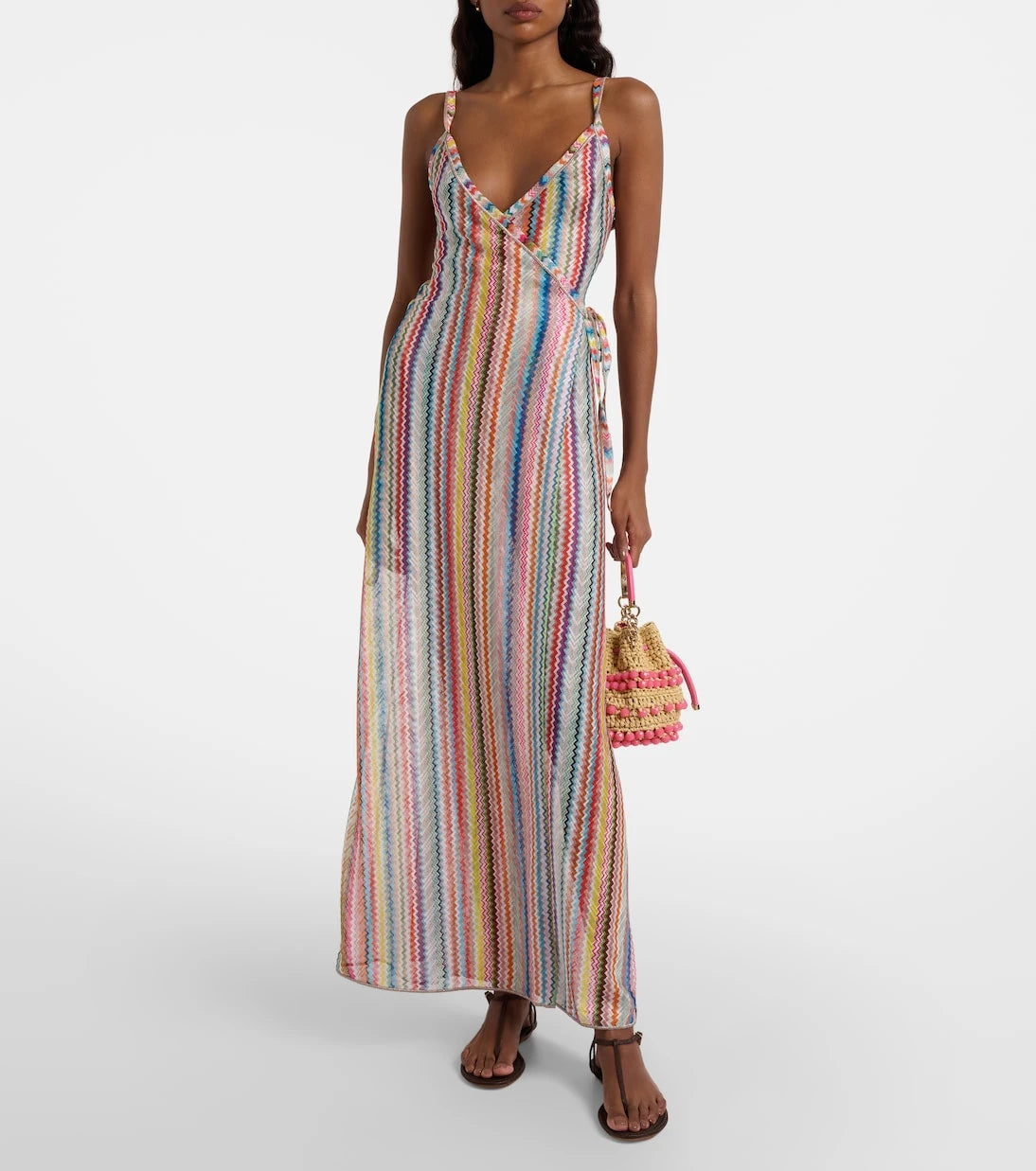 Missoni - غطاء شاطئ بنمط متعرج