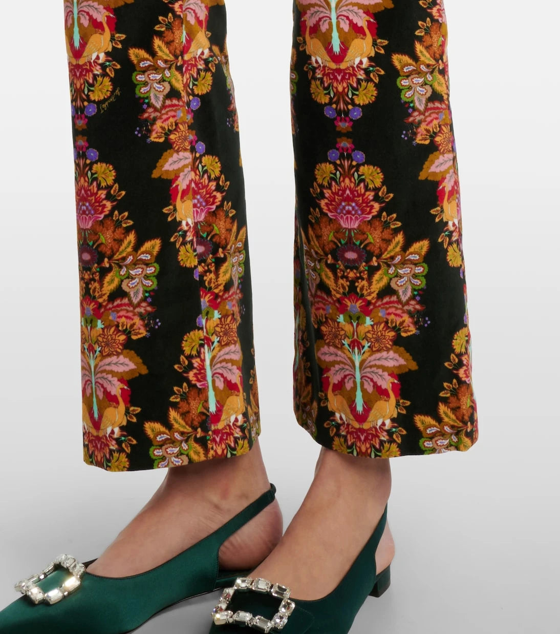 La DoubleJ - 24/7 printed cropped cotton flared pants