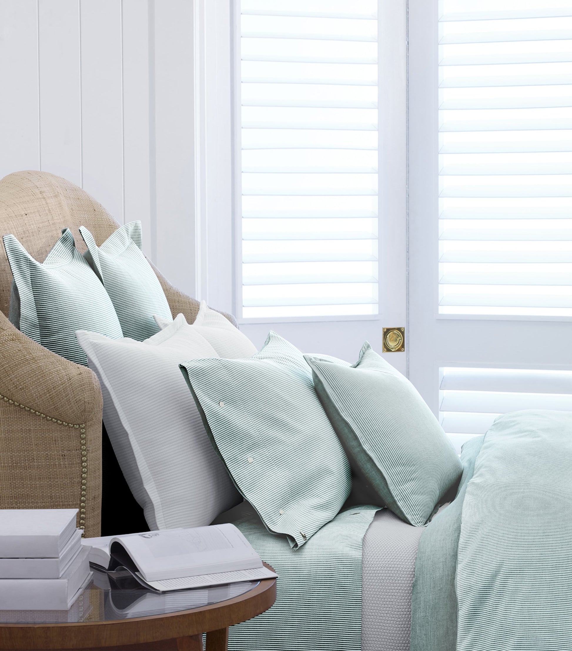 Oxford Evergreen Square Oxford Pillowcase (65cm x 65cm)