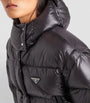 Prada Black Crop Re-Nylon Puffer Jacket